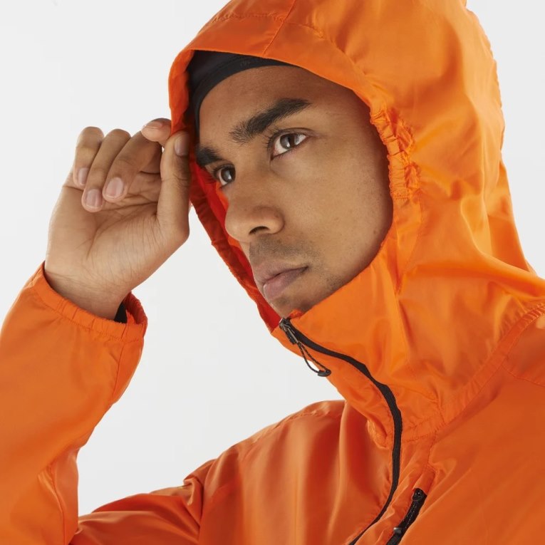 Salomon Bonatti Cross Men's Windbreaker Orange | CA 81L24